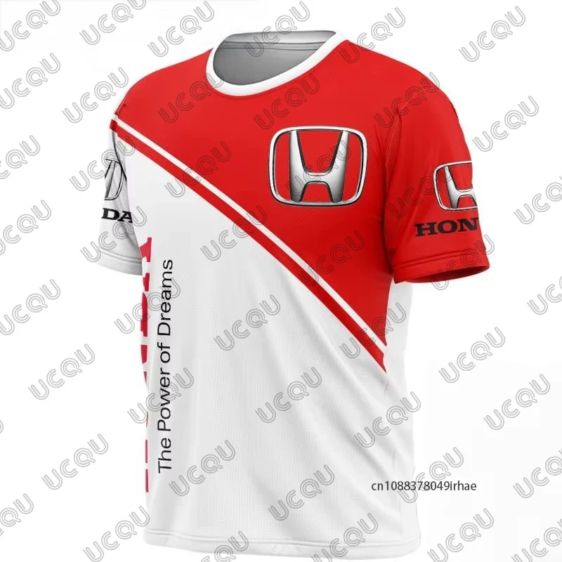 

Новинка 2025, мужские футболки с принтом Honda Motorcycle Racing, летние футболки с короткими рукавами, повседневные спортивные топы унисекс большого размера для спорта на открытом воздухе