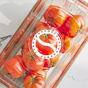 Stapelbare Kühlschrank -Aufbewahrungsbox mit Deckel, die Brot, Lebensmittel, Gemüse und Obst aufbewahren kann 8 Hauptverkaufsbrot sparen - №3