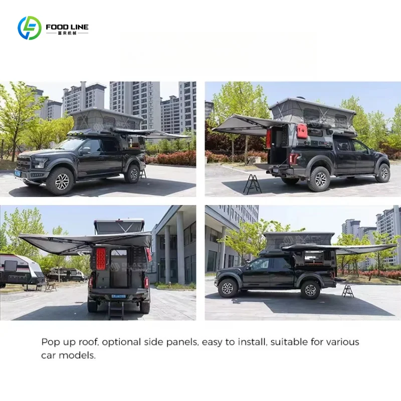 Customized Four Wheel Drive Truck Slide In Camper Outdoor Camping Travel Camper view 5