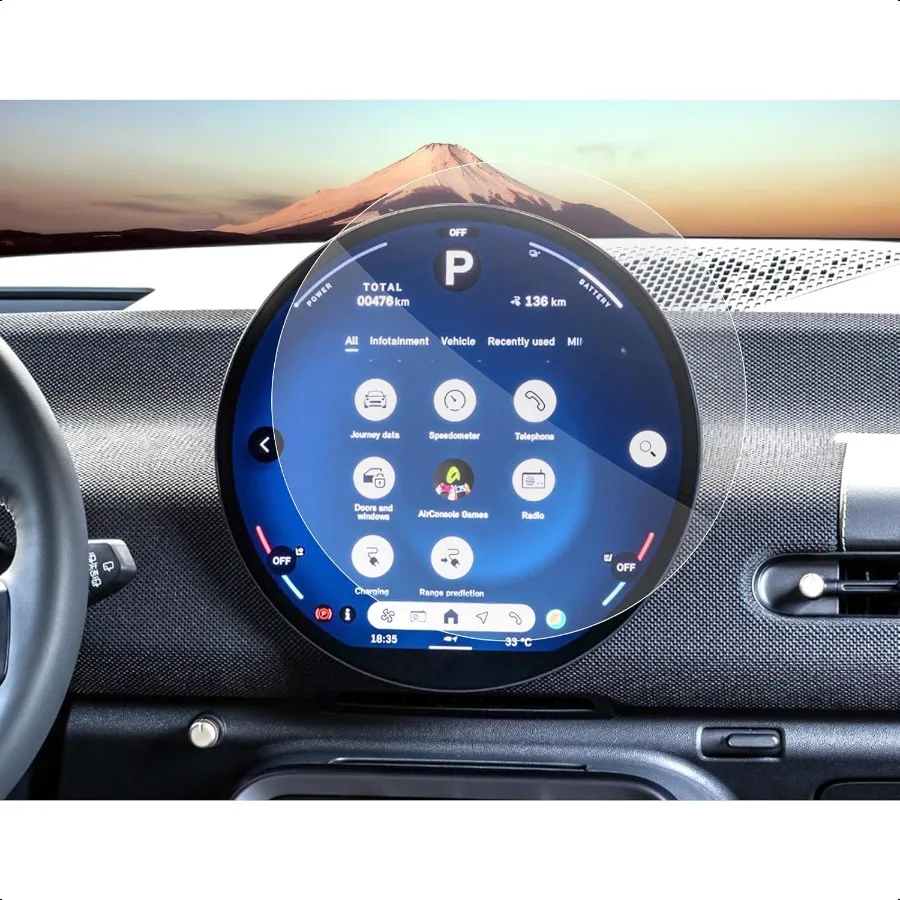 

for 2025 Mini Cooper Accories 2025 Cooper Countryman Screen Protector 9.4 Inch Navigation Infotainment Touch Display Screen[2PC