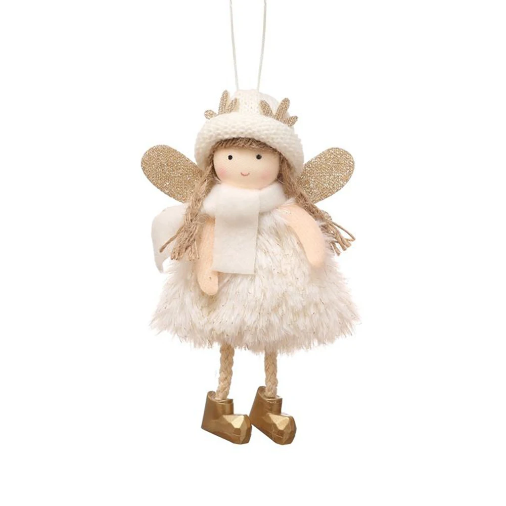 Christmas Decoration Angel Girl Doll Merry Christma Decor Gifts Top Hat Doll Oranments 2023 Navidad Natal Antlers Girl