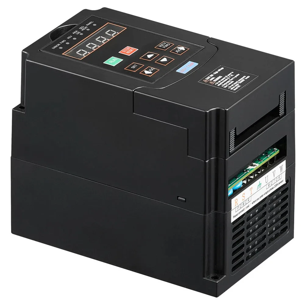 3 Phase Converter 2HP VFD Black Detachable Control Interface Overcurrent Protection System For CNC Router Machines