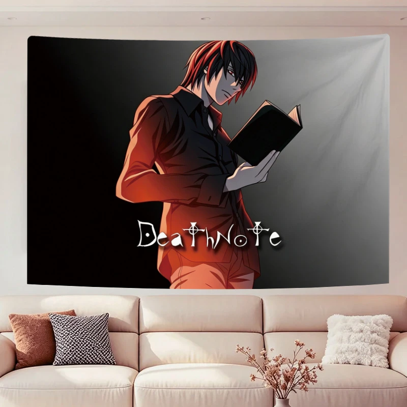 VIKAMA Death Note Ryuk Red Apple Tapestry Wall Hanging, 6 Designs, Wall Decor for Bedroom Living Room Dorm