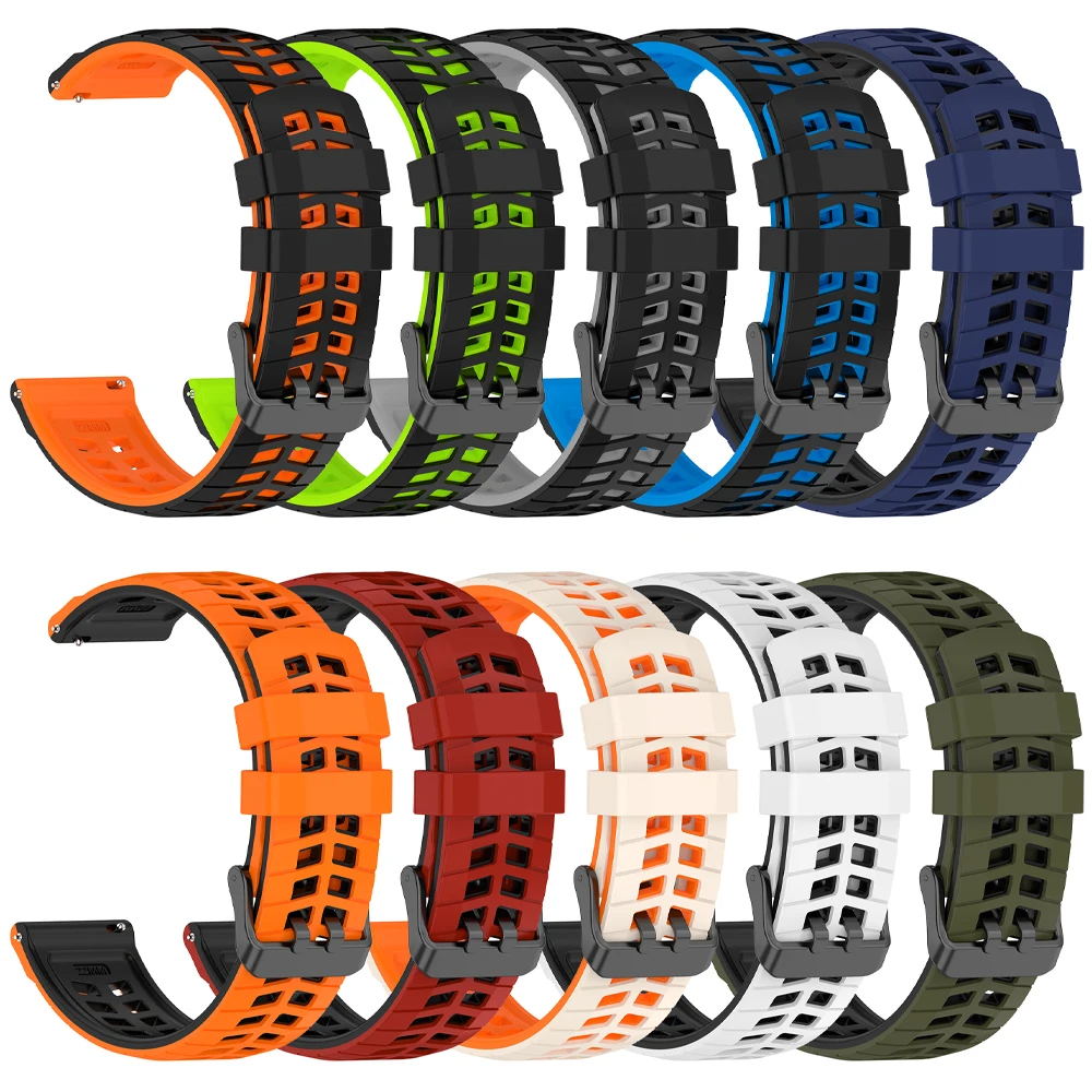 22 مللي متر استبدال حزام ساعة اليد ل Garmin Venu 4 3 2 45 مللي متر Forerunner 570 47 مللي متر 265 255 الموسيقى حزام الساعات Vivoactive 4 المطاط سوار