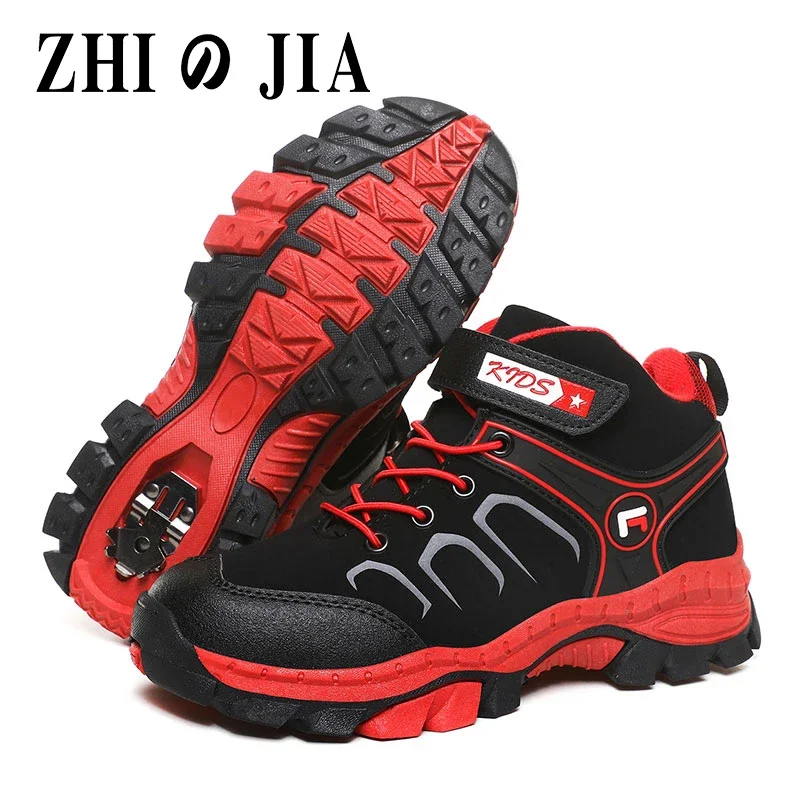 Boys Girls Boots Children Boots For Boys Sneakers Winter Kids Snow Boots Sport Fashion 2025 Leather Children Shoes Warm Autumn