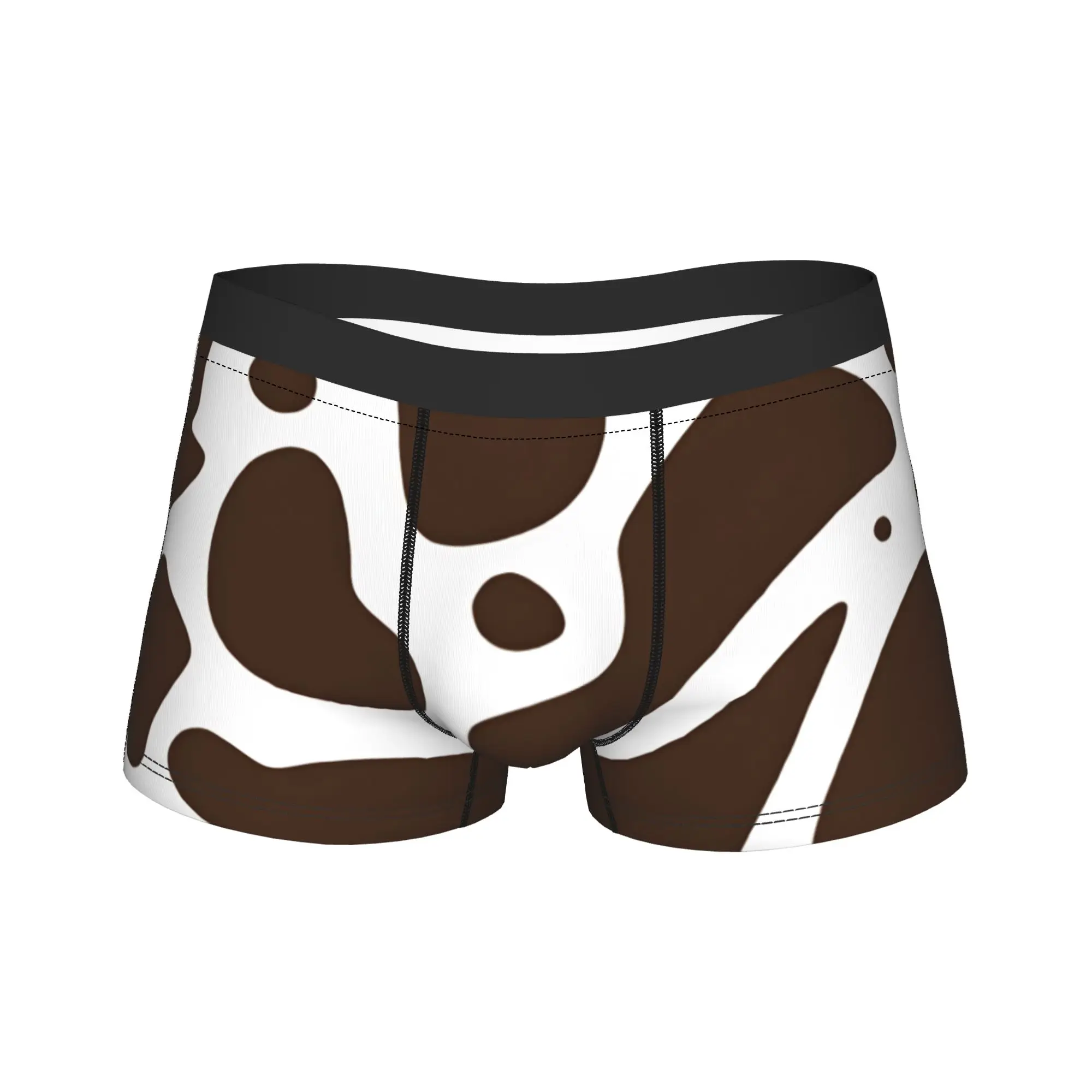 

Cow Print Design Underwear Man Shorts Briefs Soft Trend Boxershorts High Quality Printing Plus Size Underpants