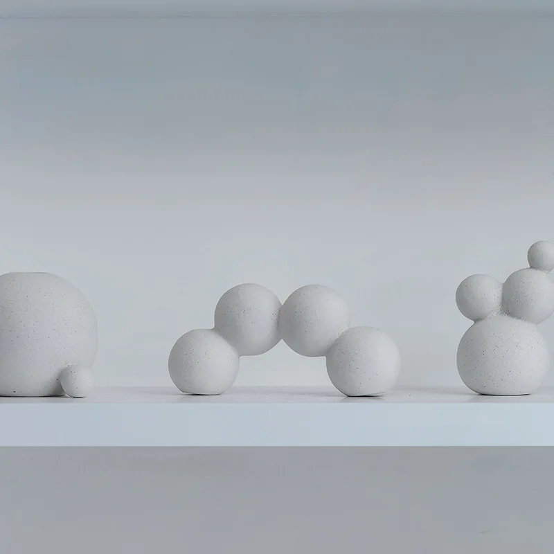 السيراميك الحرف اليدوية الحلي مجردة التعميم هندسية النحت اليدوية الفن الكرة خياطة سطح المكتب الحرف ديكور المنزل