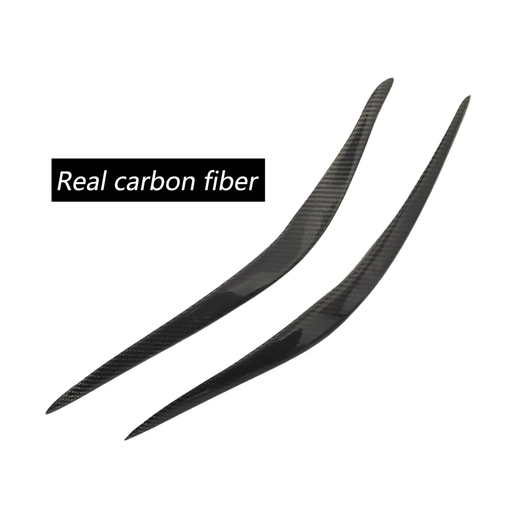 Carbon Fiber Headlights Eyebrow Eyelid Sticker for BMW F87 M2 F22 F23 218i 220i 228i M235i M240i M Sport Coupe 2014 - 2019 2pcs 2