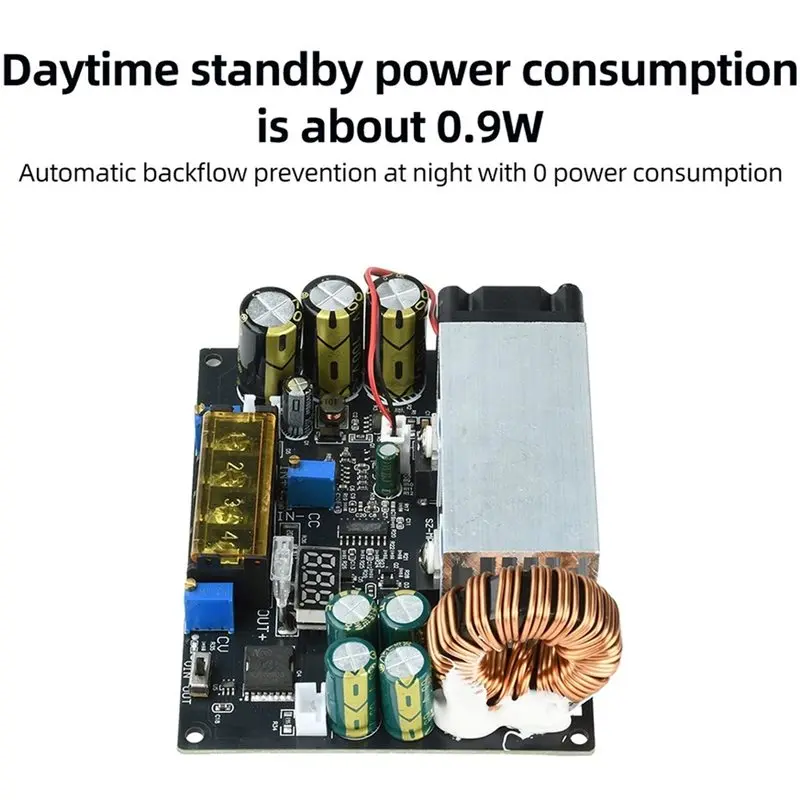 ABKI-MPPT Solar Charging Controller DC-DC 18-90V To 2-60V Step-Down Converter 800W 25A Anti-Backflow Power Supply