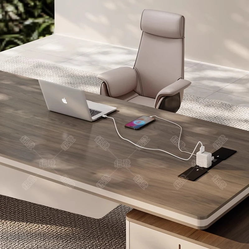 طاولة مكتبية حديثة راقية أنيقة ميسا بارا كومبيوتر بروكو دي عمل مكاتب غرفة مكتب على شكل حرف L أثاث غرفة المكتب #6