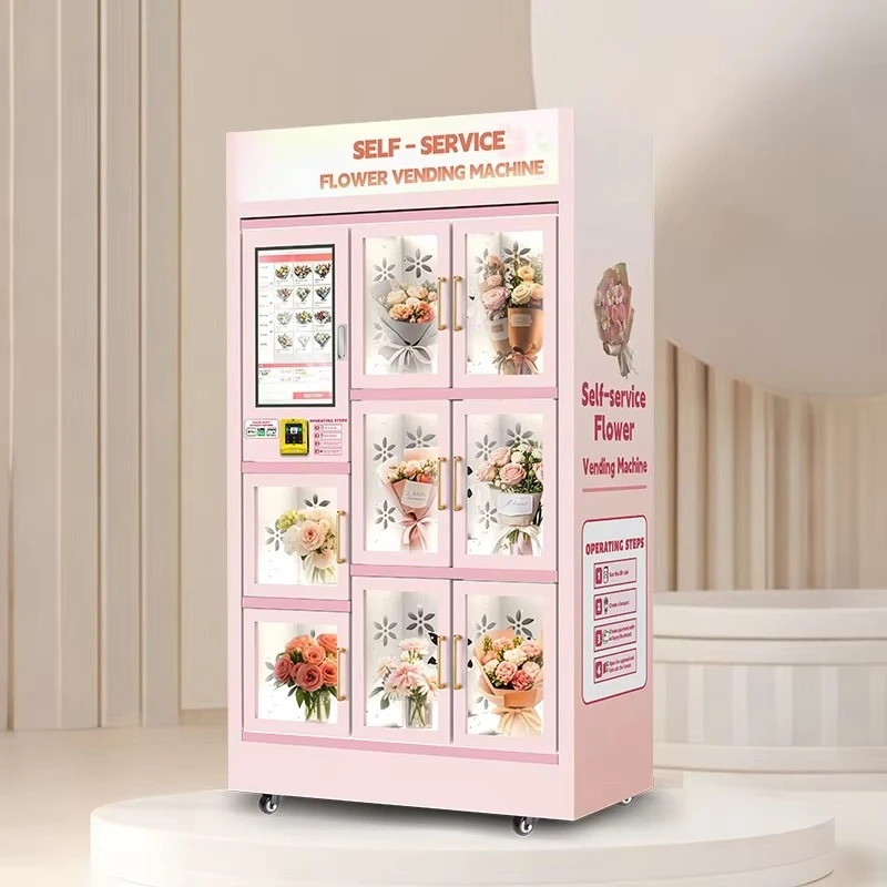 Fresh Flower Vending Machine Automatic Refrigerated Fresh Keeping Vending Machine For Shopping Mall Public Commercial Use