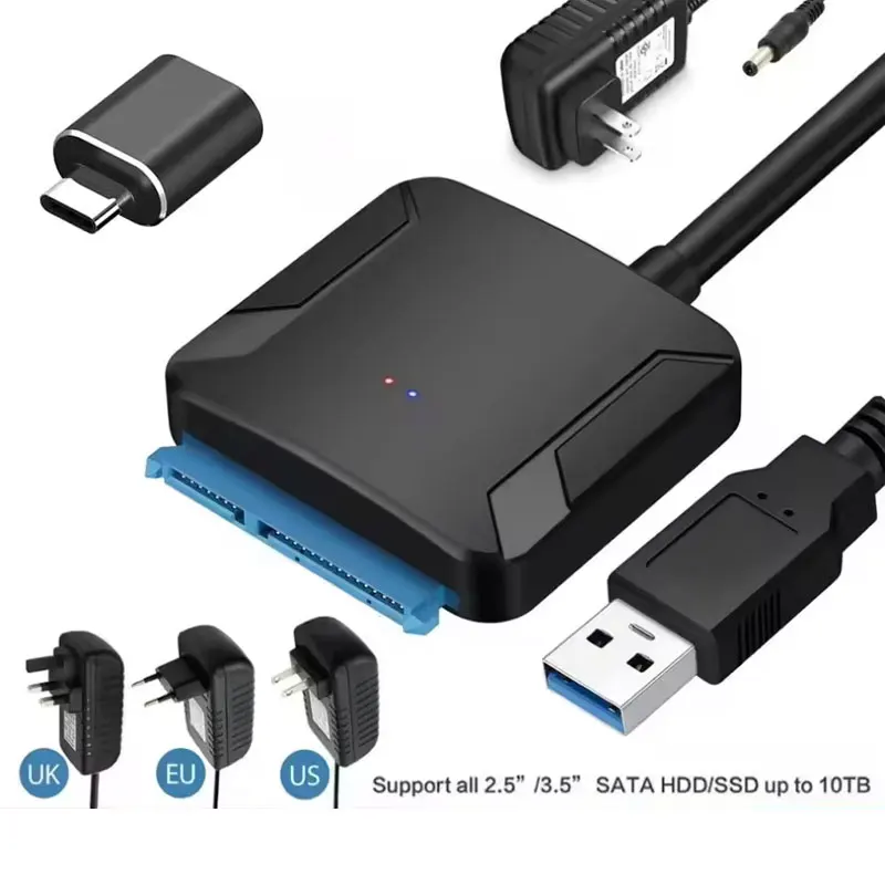 

USB 3.0 To Sata 3 Adapter Converter Cable USB3.0 Hard Drive Converter Cable For Samsung Seagate WD 2.5 3.5 HDD SSD Adapter