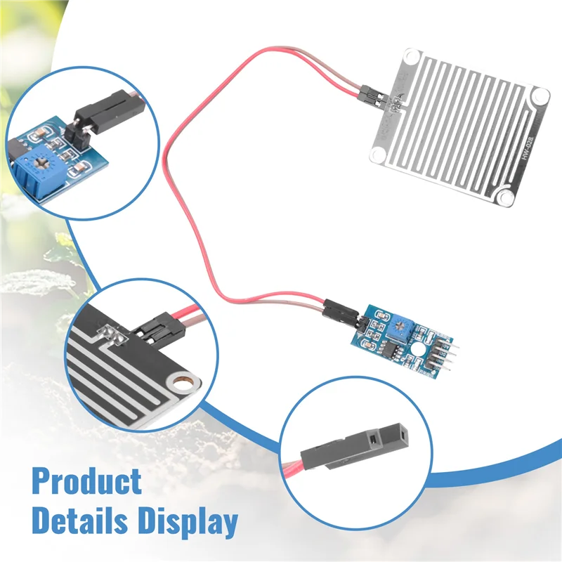 Rain Sensor Module Rainwater Rain Sensor Module 3, 3V-5V-A09I