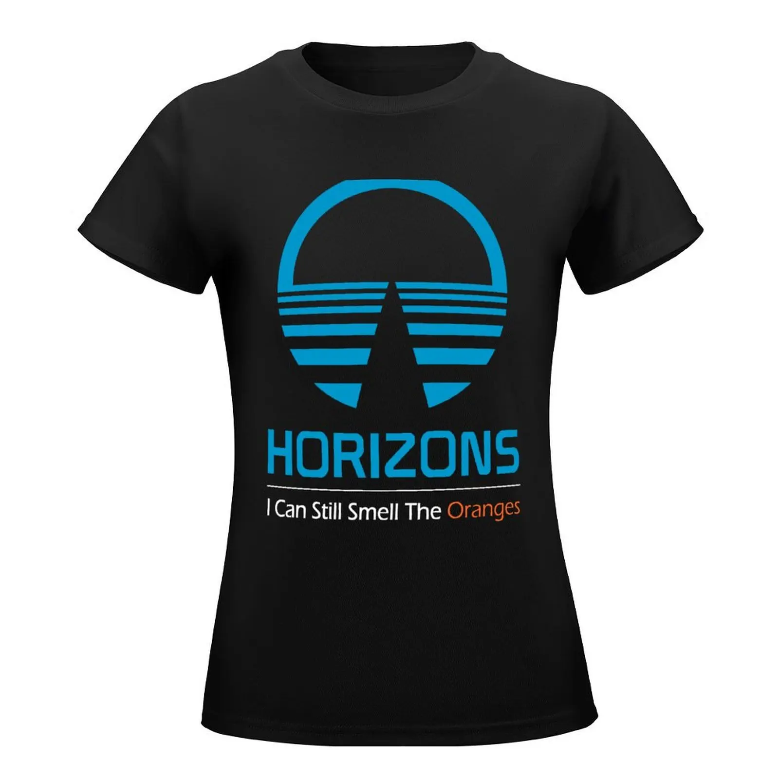 Horizons - I Can Still Smell The Oranges (Dark Colors) T-Shirt summer top tees t shirt for Women