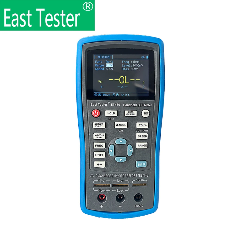 

East Tester ET43 Handheld LCR Digital Bridge,2.8inch TFT 4 1/2 Digits,100kHz Frequency Test,Inductance/Capacitance/Resistance