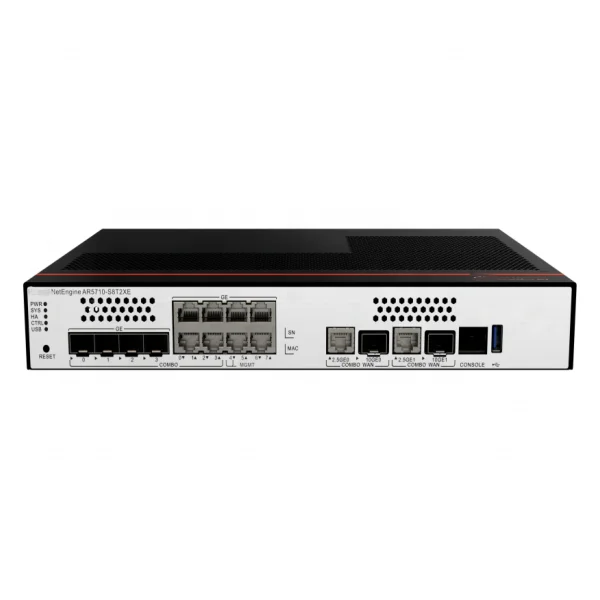 

AR5710-S8T2XE Маршрутизатор NetEngine AR5710-S Enterprise IPsec QoS SA GE SFP+ Электрический комбинированный MPLS Интернет