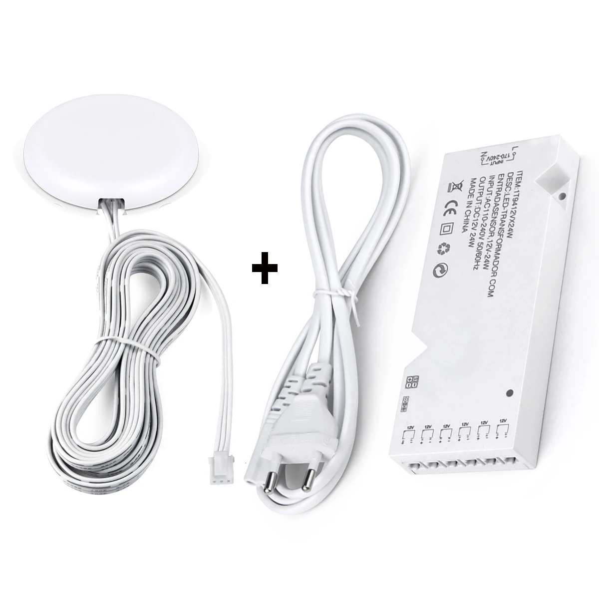 DC12V LED Lighting Transformer With Dimmable Touch/Hand Sweep Motion Sensor Switch Power Supply LED Driver 4-10 Dupont Ports