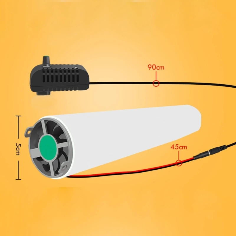   Stille 50 mm luchtcirculatieventilator met variabele snelheid voor verstopte kamers Warmterugwinning