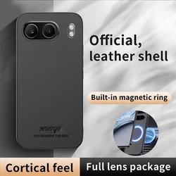 Luxury Business Leather Soft Frame Magnetic Cover For OnePlus Nord 4 Nord4 5G Phone Cases Capa