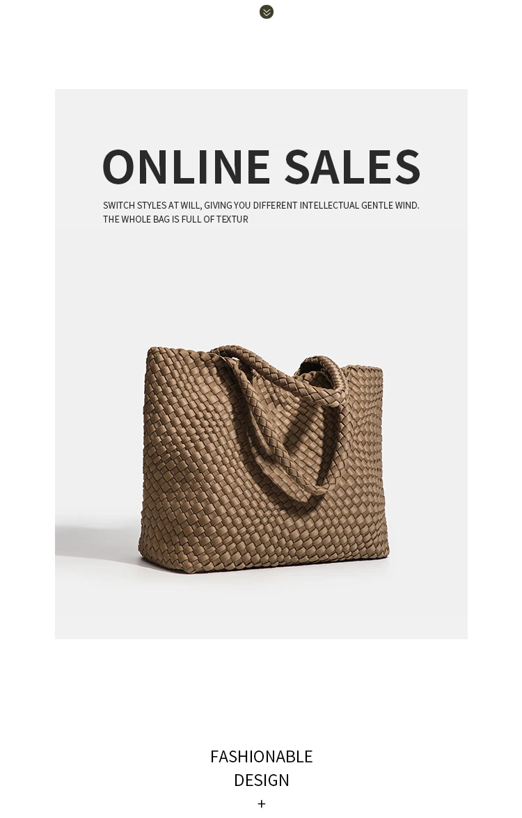 Hochwertige Handgewebte Nylon-Schultertasche mit Großer Kapazität für Damen, Hochwertiges Design, Luxuriöse Verarbeitung, Modische Damenhandtasche – Detail 11