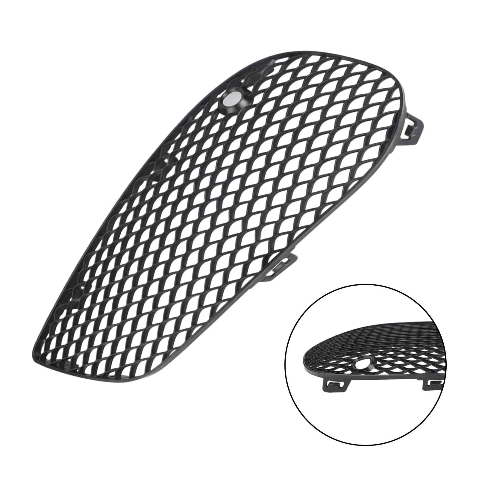 For Mercedes-Benz C-Class W205 2015-2018 Left Fog Light Mesh Front Bumper Grille Black OEM 2058852523 Wear Resistant