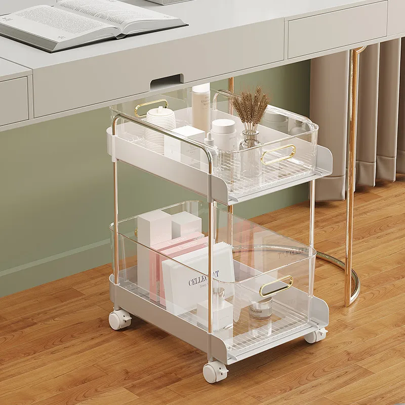 Office Bag Artifact Table Under The Mobile Bookshelf School Bag Office Desktop Storage Cabinet Small Trolley Shelf Home Storage