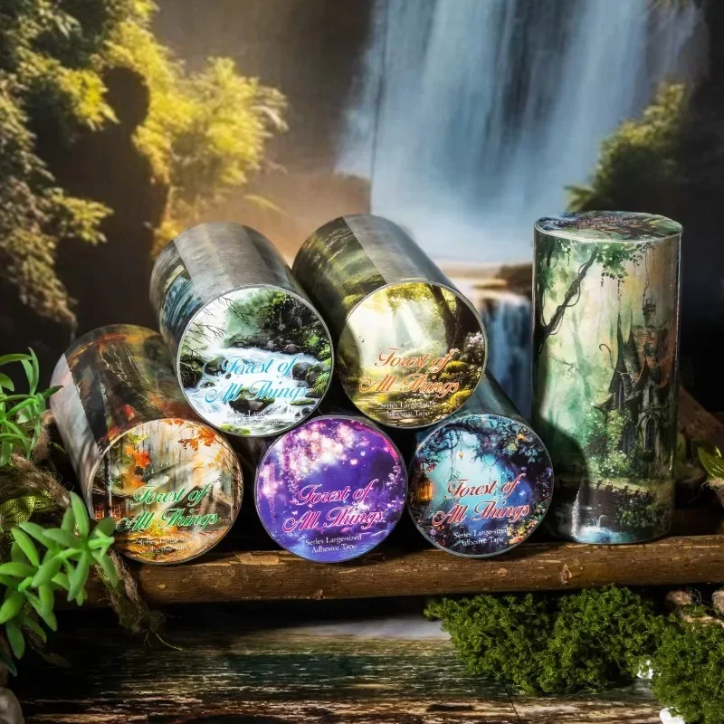1Roll/3Roll 6 Style Large Seamless  80mm*2m Forest Tapes Vast Forest Realm Series