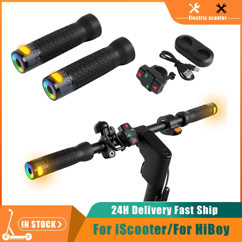 

For HiBoy S2 S2Pro S2Max Electric Scooter Grip Turn Signal for 22mm Handlebar Turn Signal For iScooter i8 i8M i3X i9 i9M ix4 ix5
