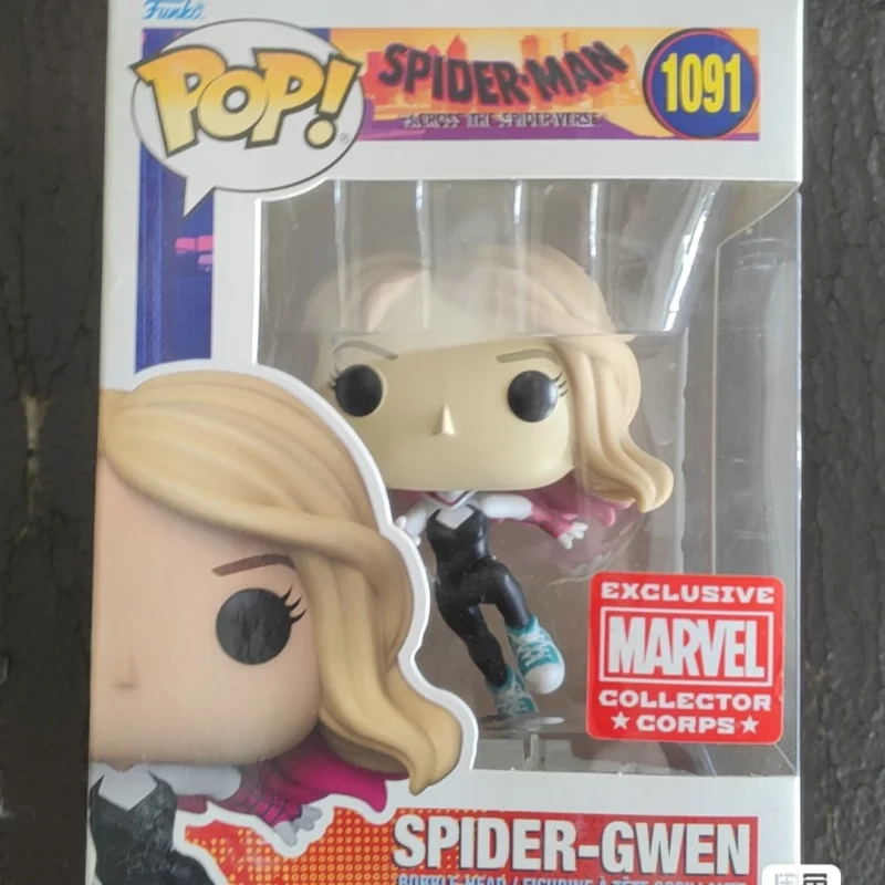Marvel Spider-Man:into The SpiderVerse #1091 Figure Model Funko Pop Sculpture Doll Collect Souvenirs Gift Limited Edition Toy - Image 4