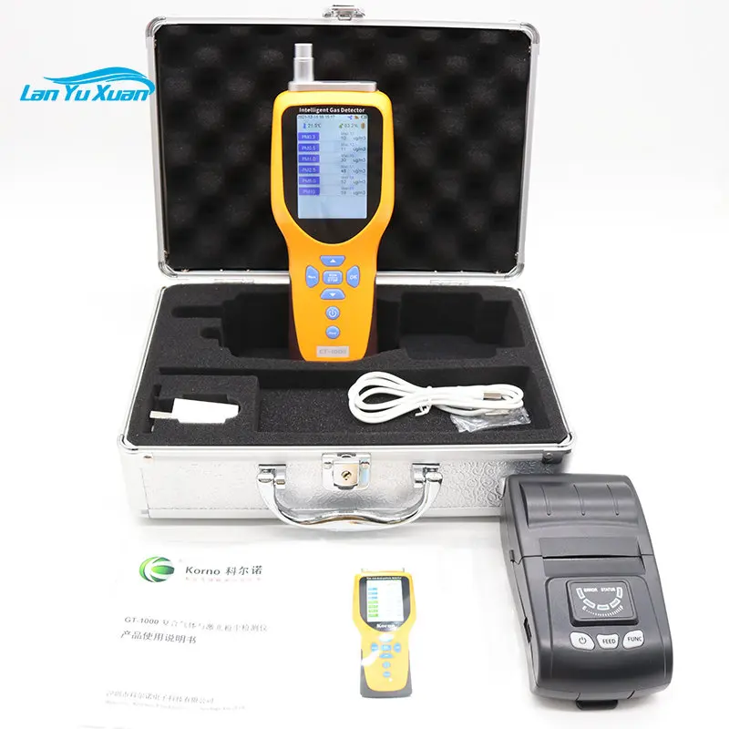 Pm2.5 Pm 10 Six Channel Handheld Dust Gas Detector Air Quality Particle Counter