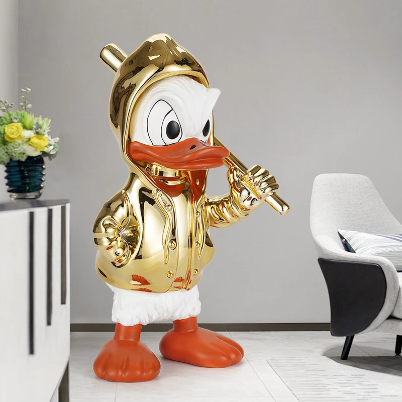 New Funny Donald Duck Living Room Decoration Desktop Floor Lamp Luxurious And Cute Decoration Entrance  Cabinet Large Decoration