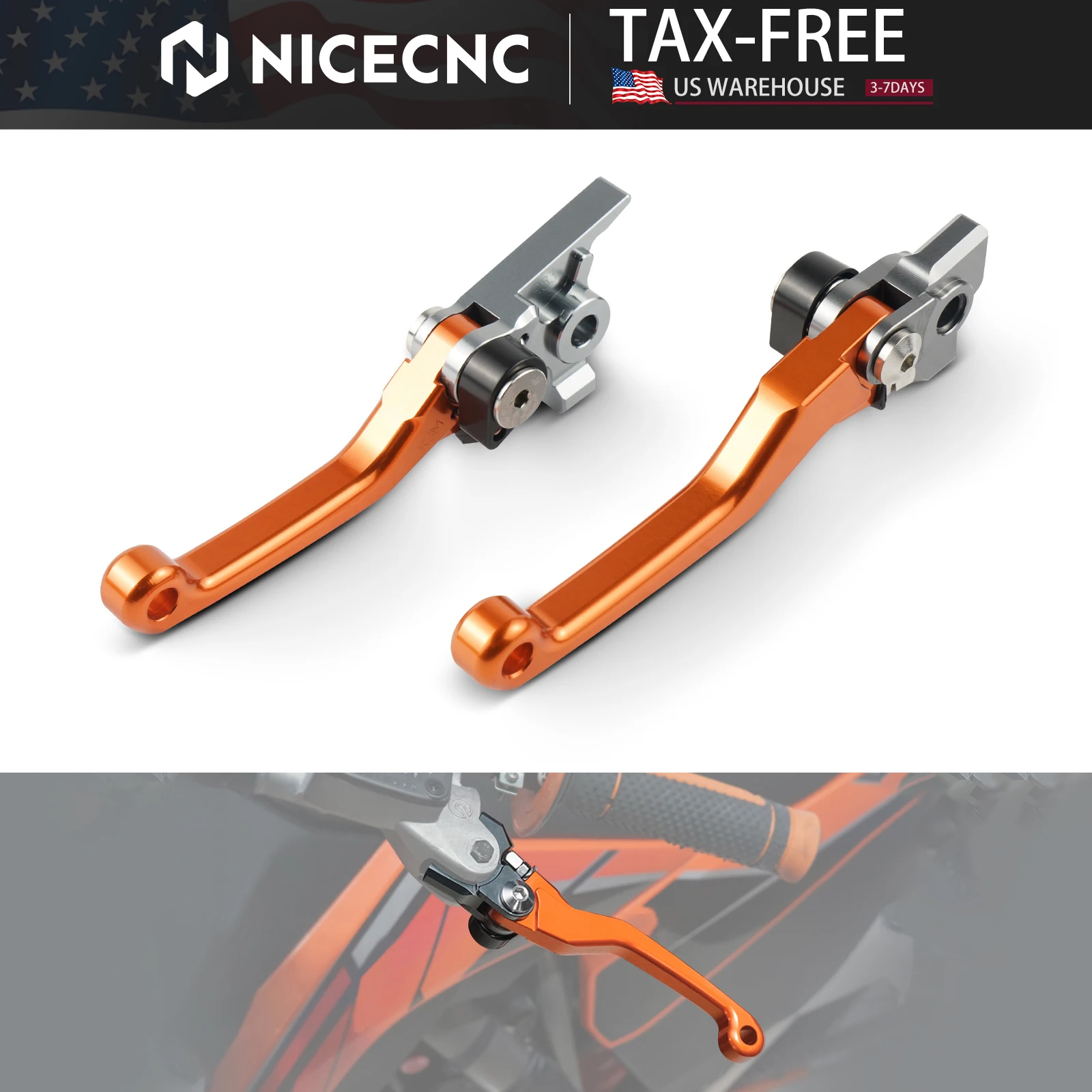 

(US Stock) For 2014-2023 KTM EXC 300 XCW 250 Pivot Brake Lever Clutch Lever Kit EXCF 500 450 350 SXF 450 SX XC XC XCW 250-500