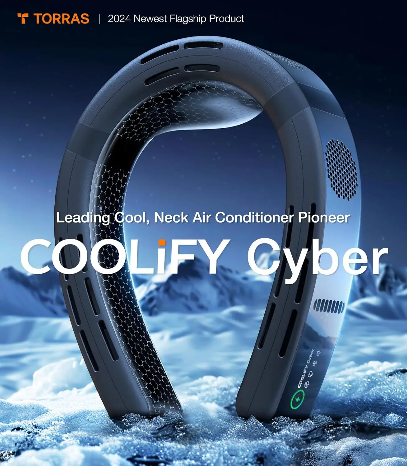 2024 Flagship] Neck Air Conditioner, Ultimate Immersive Cooling Portable Neck Fan Rechargeable with 6000mA