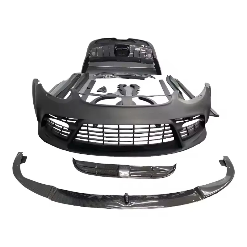 

Half Carbon Fiber Fibre Bodykit Front Rear Bumper Diffuser Spoiler Side Fender Skirts for Porsche Panamera 970 to MANSORY
