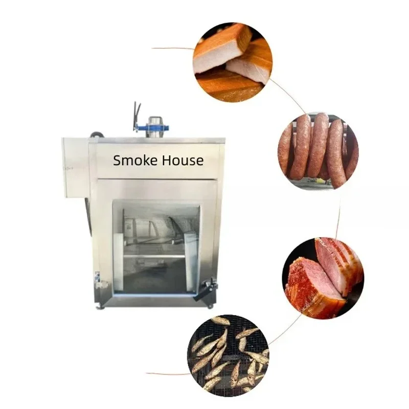 Intelligent temperature and time control, sausage fish smoking gas heating oven oven, bacon cold smoking smoke meat
