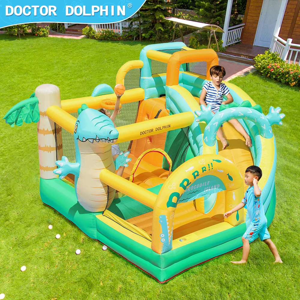 

Indoor and Outdoor Household Inflatable Castle Small Slide Inflatable Trampoline Amusement Equipment, Spot Wholesale