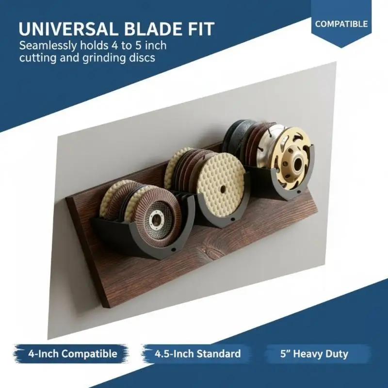 Angle Grinder Cutting Disc Storage Rack 3/6/9 Slot Versions Fits 4
