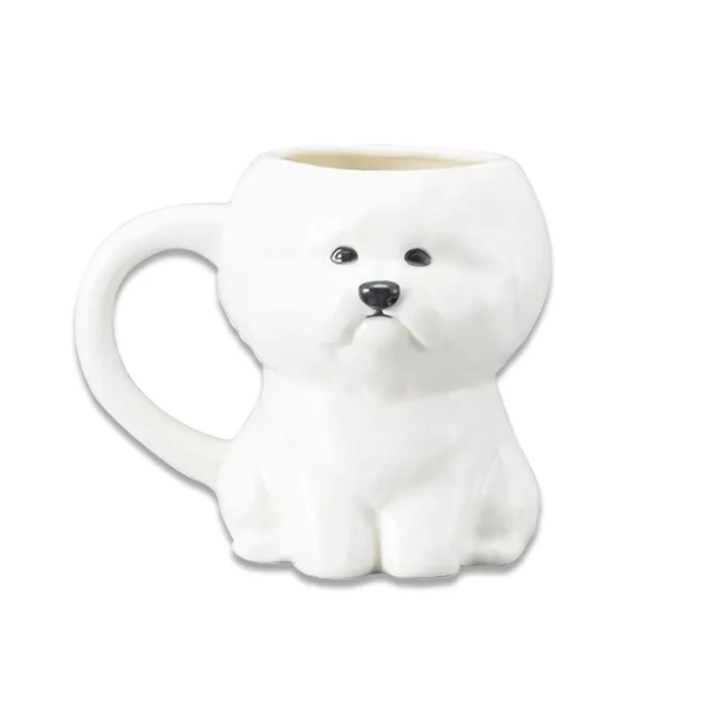 

Creative cute puppy ceramic mug household drinking cup office coffee cup birthday gift couple