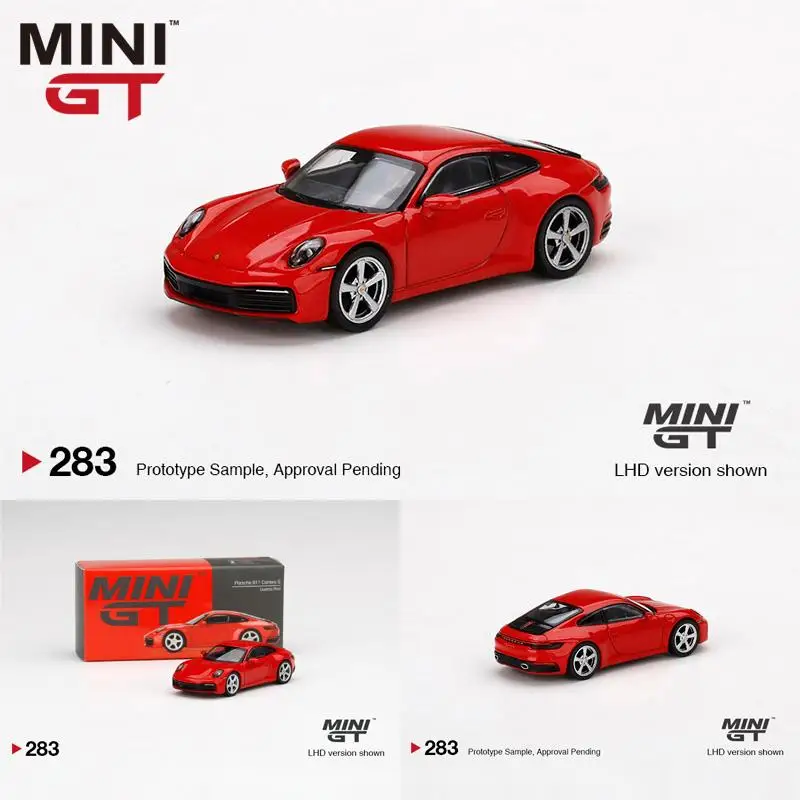 

TSM MINI GT 1:64 #283 911 Carrera S Gurads Red Die-cast alloy car model gifts