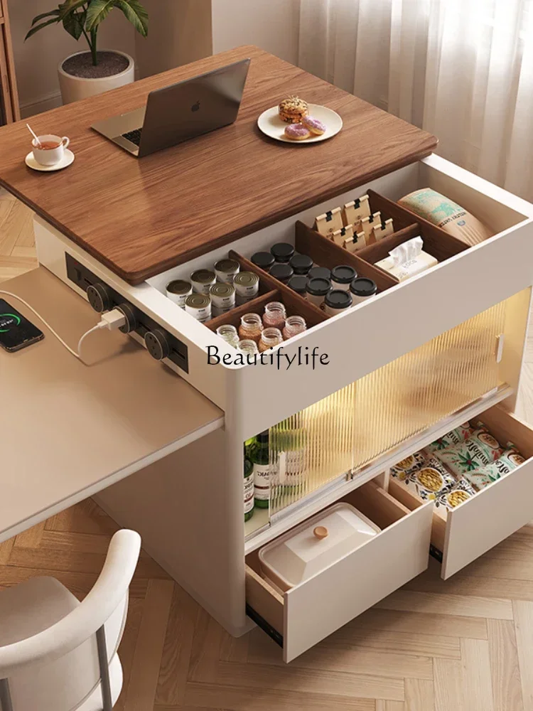 FG26Dining side cabinet, island, separate storage, integrated cabinet against the wall