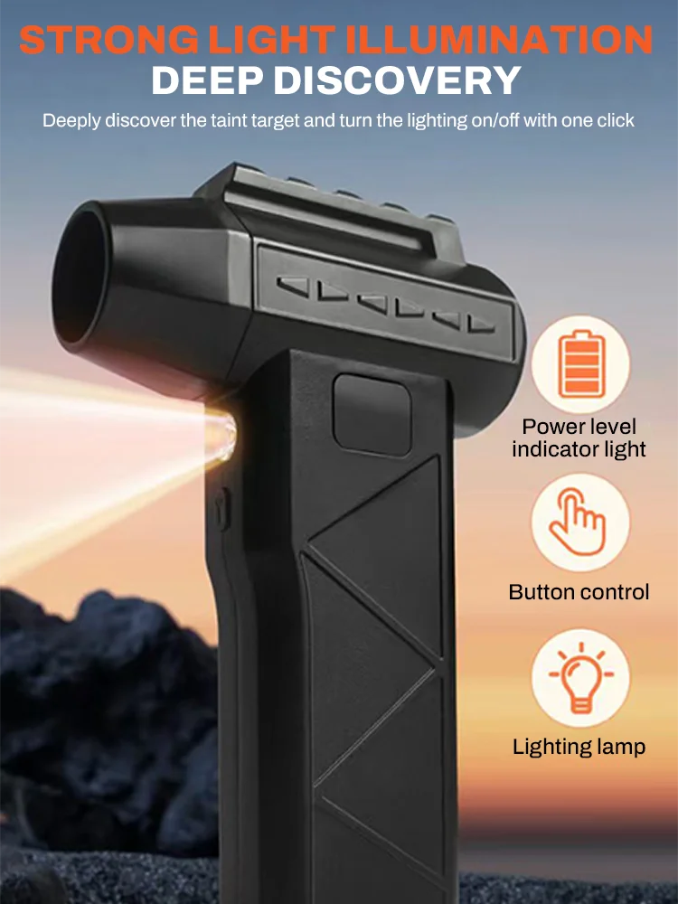 Powerful 600000RPM Violent Fan Brushless 5-speed Regulation Air Blower Strong Winds Speed 58m/s Portable Electric Air Duster