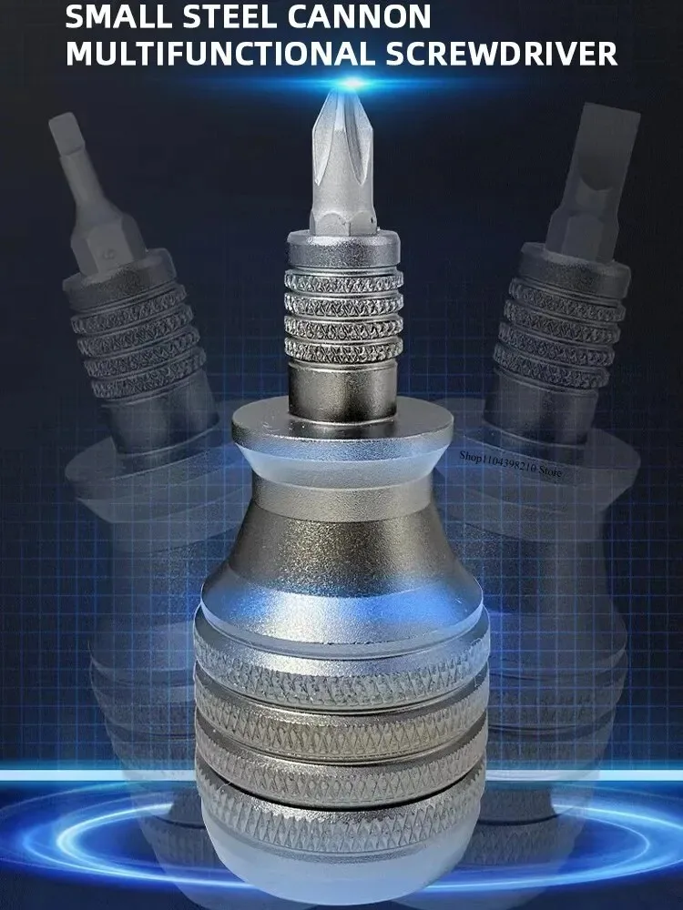 Convenient Bit Holder Tool Reliable Screwdriver Tool Versatile Screwdriver Set Aluminum for Easy Screwdriving