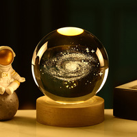 Astronomy Crystal Lights Glowing Planetary Galaxy Astronaut Ball Night Lights Bedside Light Ramadan Decoration Mood light