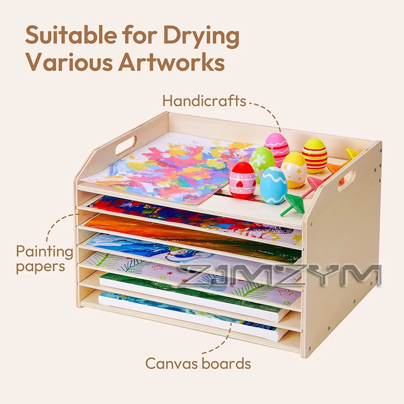 Adjustable Wooden Desktop Bookshelf Multi-Tier File Sorter Puzzle Organizer Wooden Book Rack for Kids Room Office School