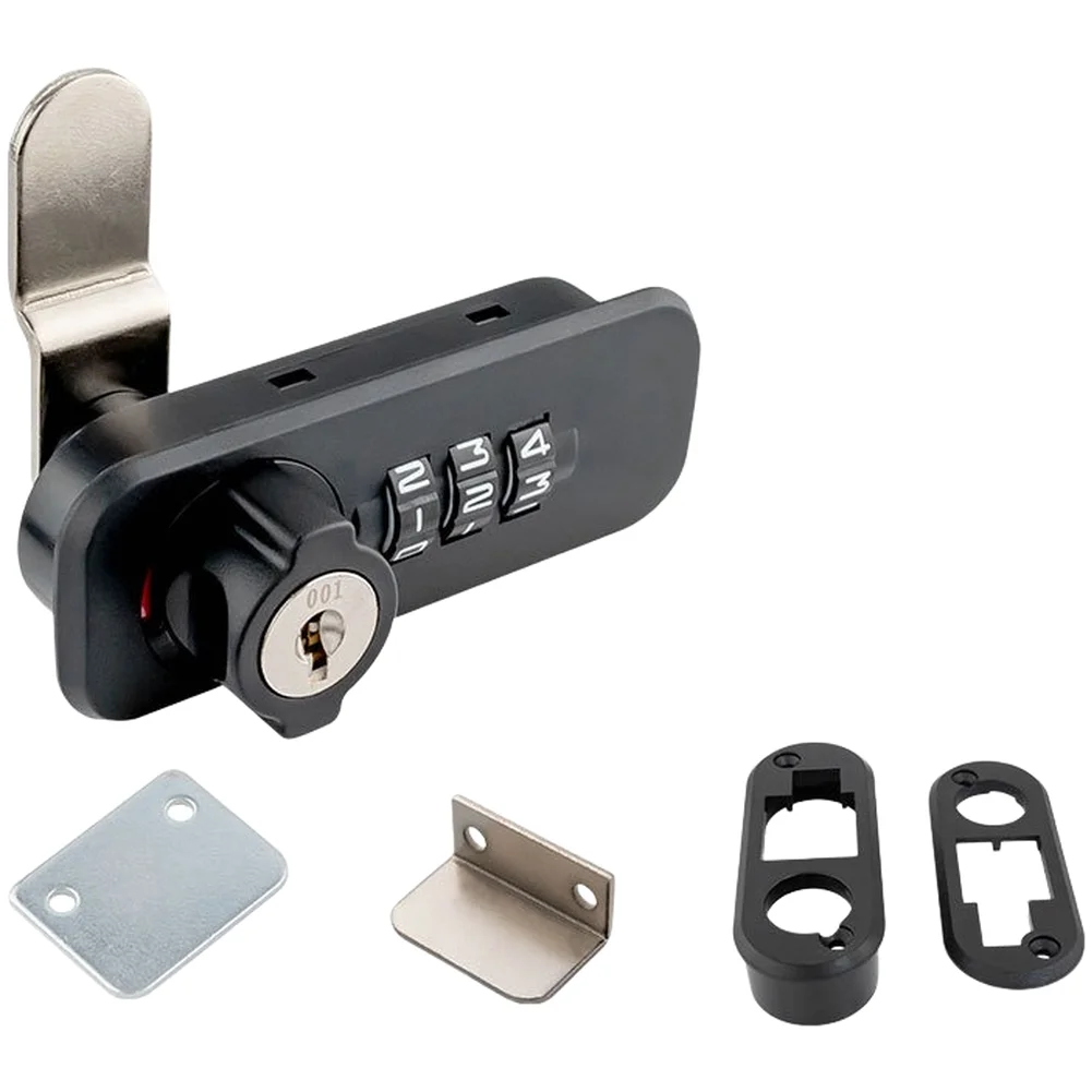 Cam Lock Mechanical Combination for Office Drawer Cabinet Door Security Lock with Red Green Indicator ABS Zinc Alloy