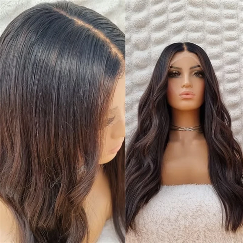 

Новинка! Синтетический парик с HD-кружевной основой, имитирующий натуральные волосы, в стиле омбре темно-коричневого цвета, для женщин, естественной плотности, по акционной цене, высокое качество, для вечеринок.