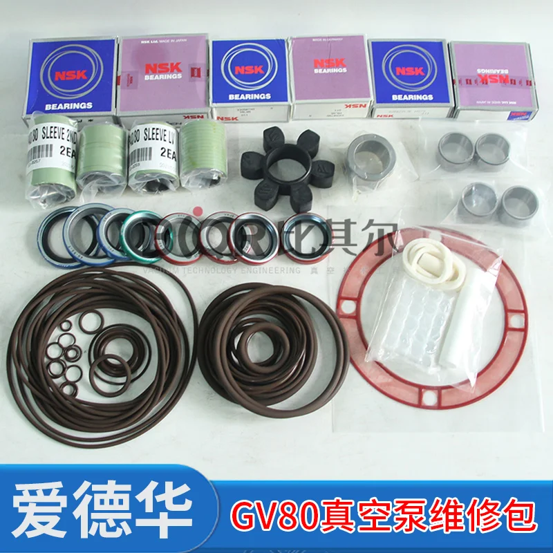 Original Edward Vacuum Pump GV80 Repair Kit Accessories Ceramic Bearing Bushing Oil Seal Kit