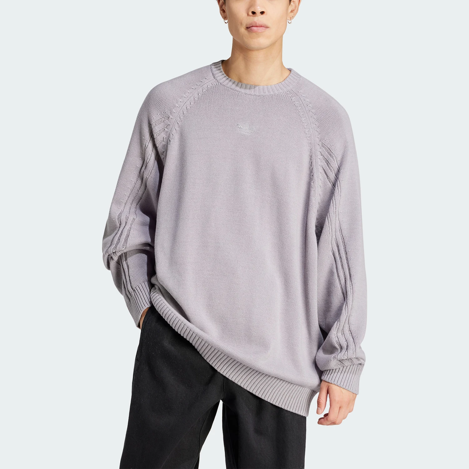 

Adidas genuine clover men's round neck casual sports pullover IT7443