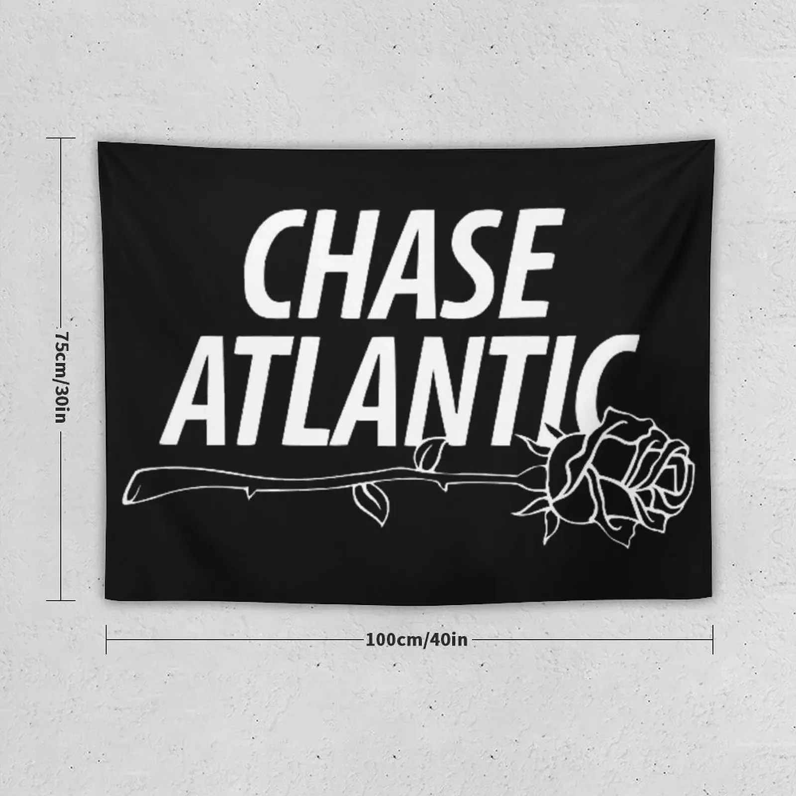 chase atlantic logo rose Tapestry Aesthetic Room Decors Aesthetic Decoration Decor For Room Decoration Wall Tapestry