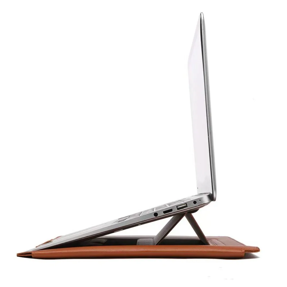 

Портативный кожаный чехол для ноутбука Macbook Air 12 13 14 15 16 дюймов M5 M4 M3 M2 Chip Mac Book Pro Регулируемая крышка-подставка